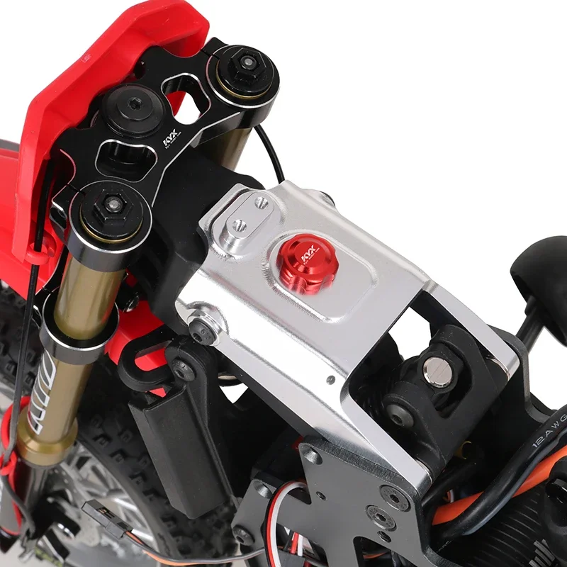 KYX Racing CNC Aluminium Kappenventil Replik Kraftstofftank Upgrades Teile Zubehör für 1/4 RC Motorrad Losi Promoto-MX