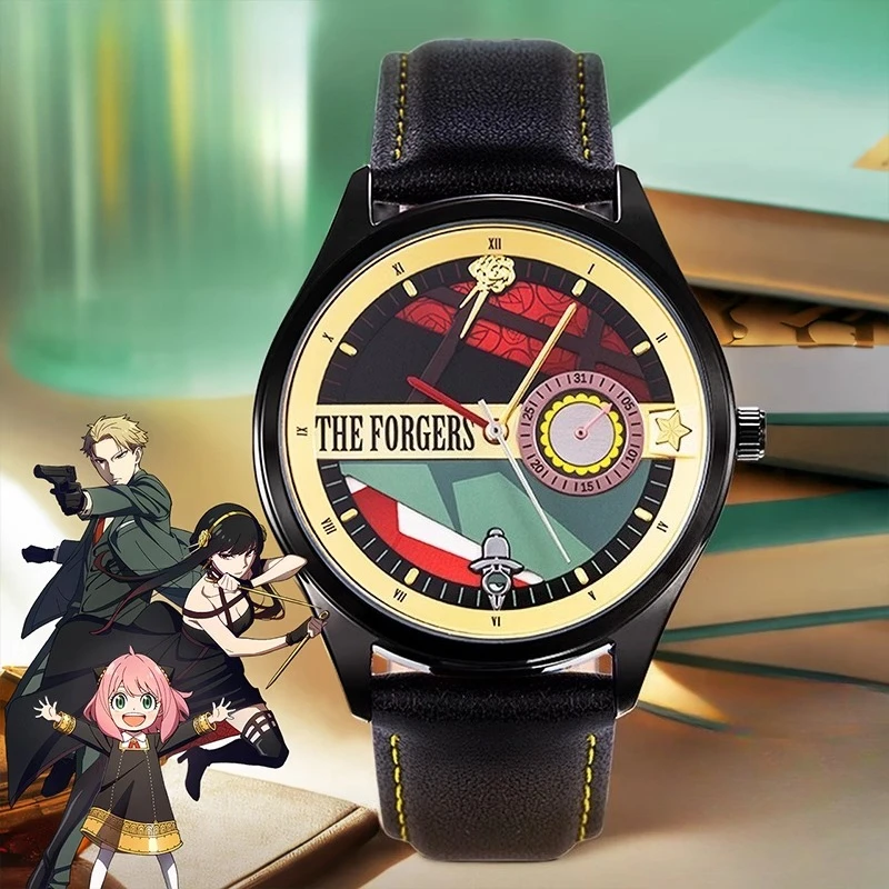 

SPY X Family Anya Forger креативные водонепроницаемые кварцевые часы с аниме-циферблатом на Рождество, день рождения, аниме, милый студенческий подарок