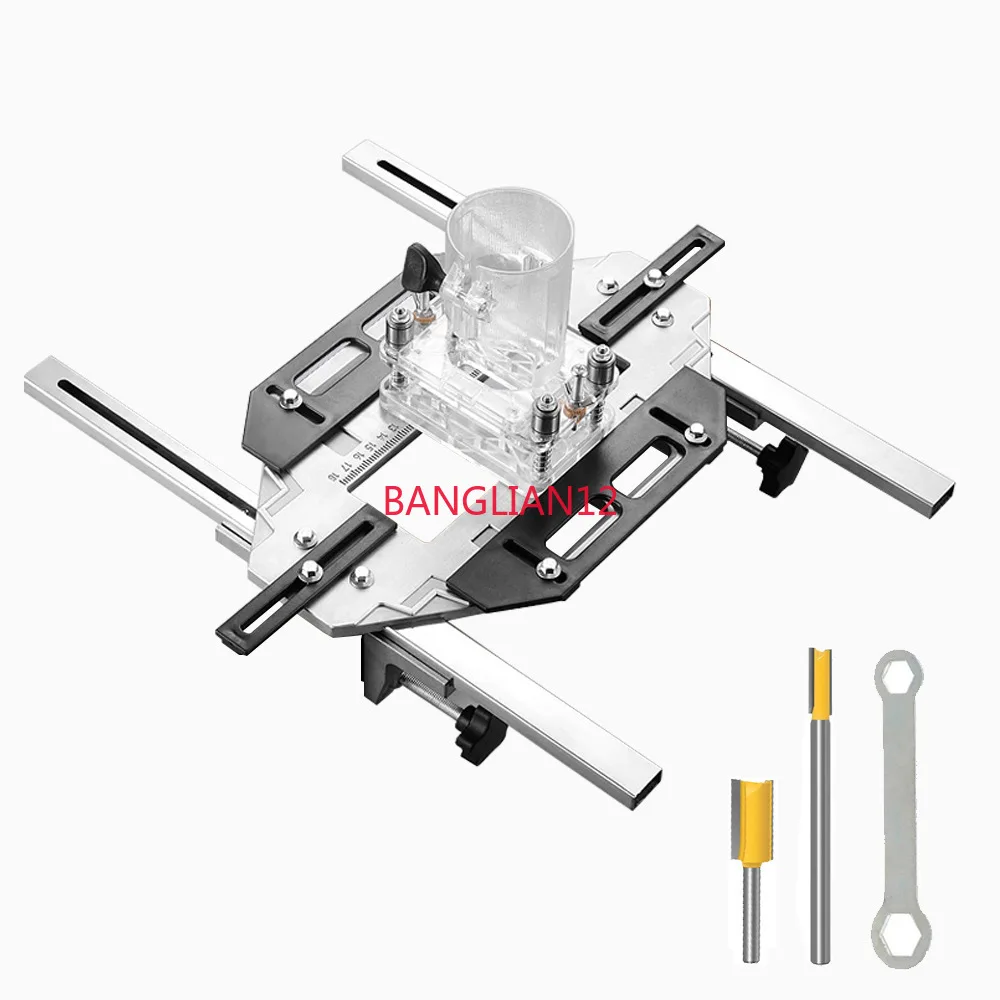 Woodworking Installation Lock Fixed Drilling Tool Wooden Door Hinge Opening Hinge Positioning Slotting Machine