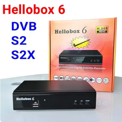 Новинка, телефон Hellobox 6, совместимый с V5 Plus, спутниковый ТВ-приемник H.265 HEVC, мультипотоковый USB Wi-Fi, авто Powervu Hellobox6