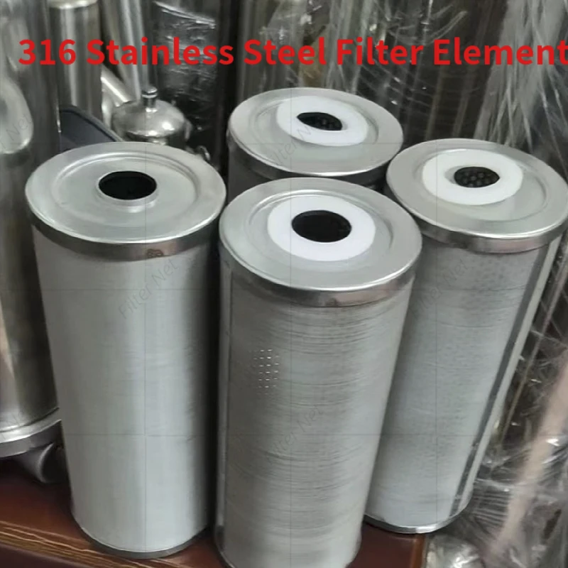 

316 Stainless Steel 5Microns Filter Element Water Filter Stainless Steel Cartridge Can Be Cleaned Reused Corrosion Resistant