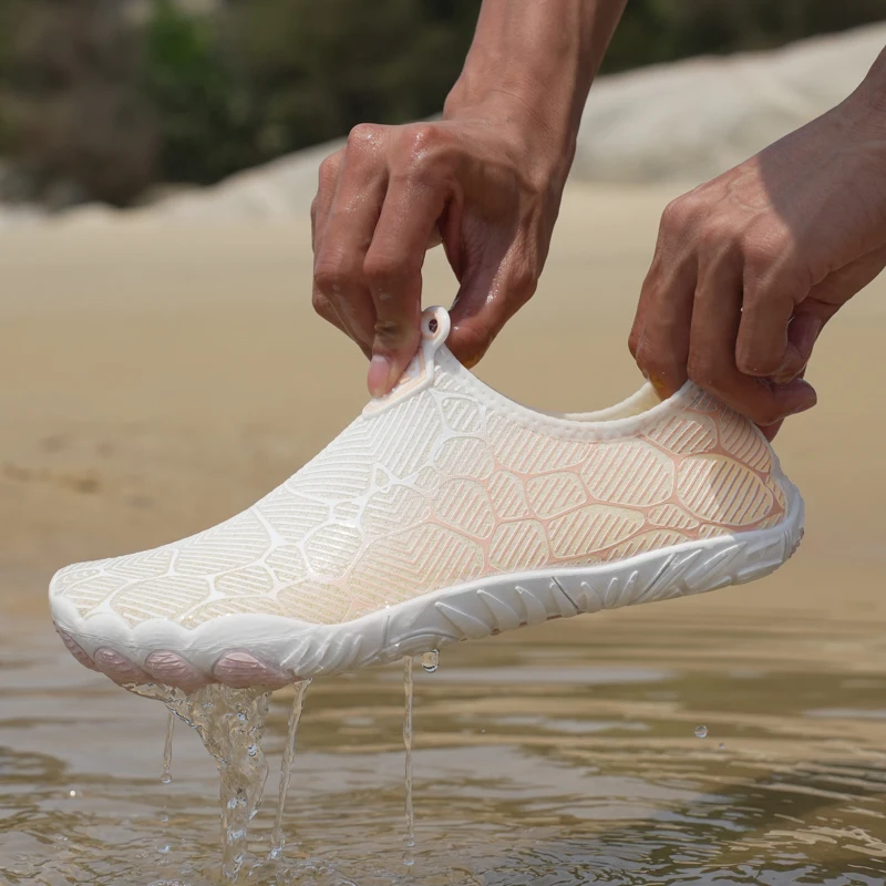 Atmungsaktive Aqua-Schuhe für Herren und Damen, schnell trocknende, rutschfeste Wat-Sneaker für Outdoor, Strand, Wassersport, Surfen, Schwimmen, Angeln – Detail 28