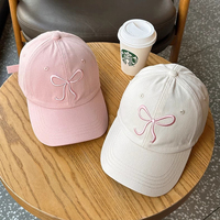 Womens Trendy Cute Bow Baseball Cap Y2k Aesthetic Preppy Sun Cap Hiking Travel Trucker Hat for Hiking Travel