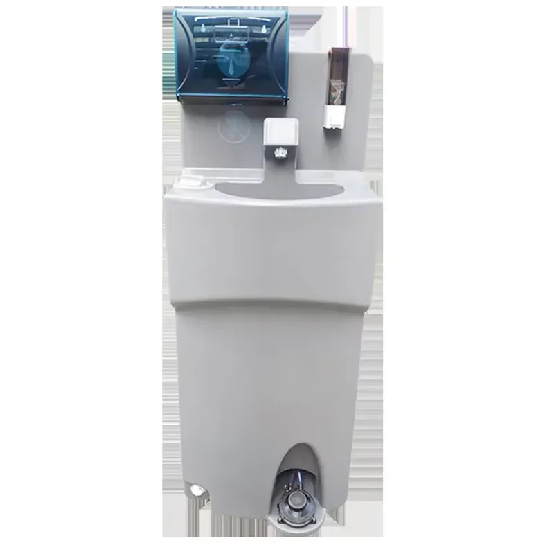 Large Capacity Portable Hand Wash Station Plastic Outdoor Handwashing Sink for Job Sites Food Catering Emergency Hygiene Use