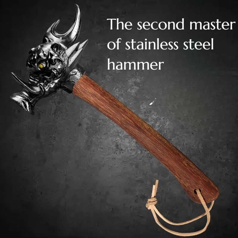 

NEW High-quality Stainless Steel Hammer, Second Master Brother Fangs Bottle Opener Screwdriver Multi-functional EDC Hand Tool