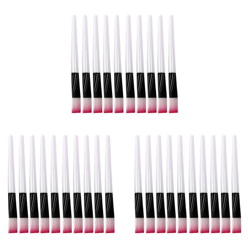 

B01C-30 Pcs Pink Brush White Bar Facial Mask Brush Skin Care Makeup Tools