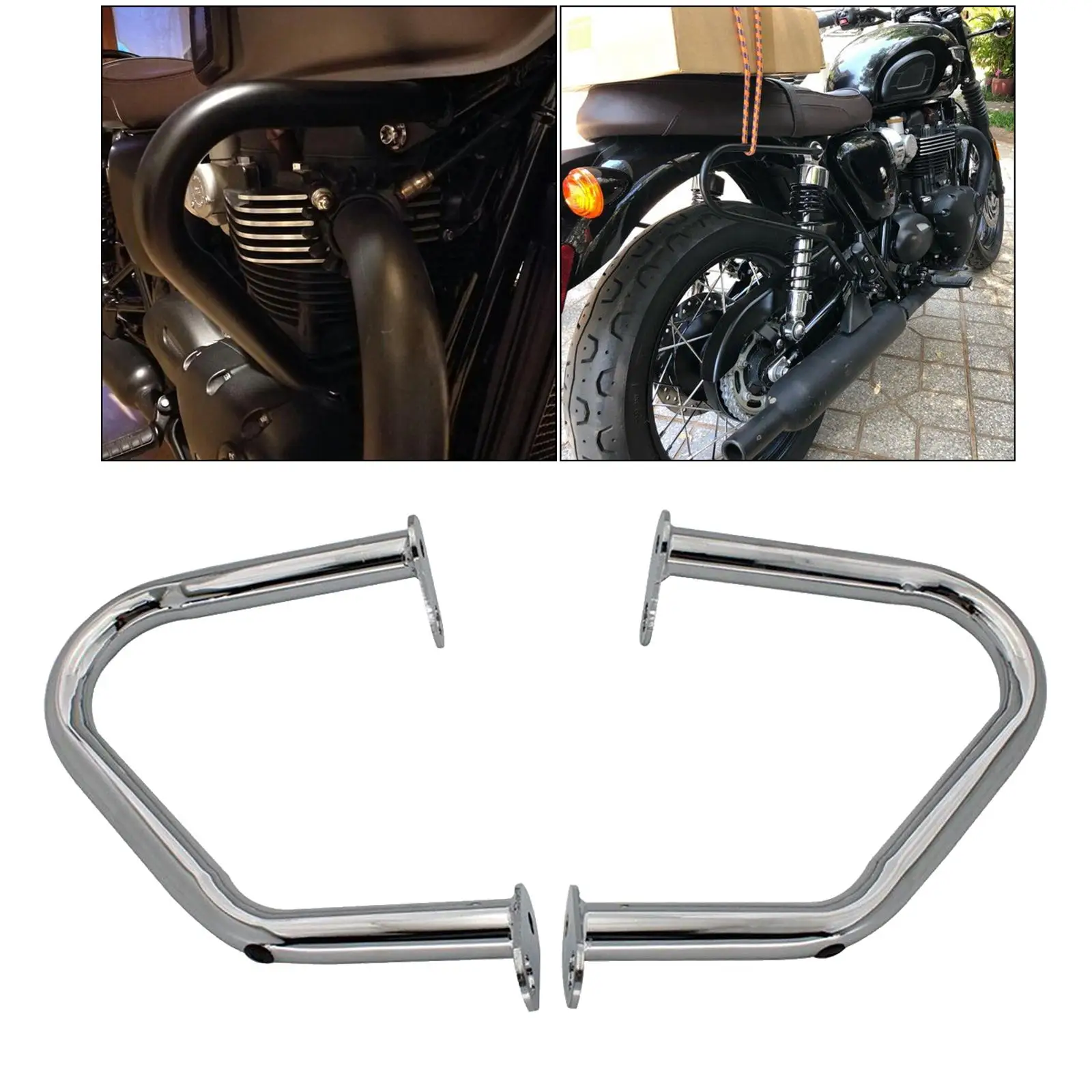 1pair Crash Bar Engine Guard Protector for Thruxton 1200 2016-2019