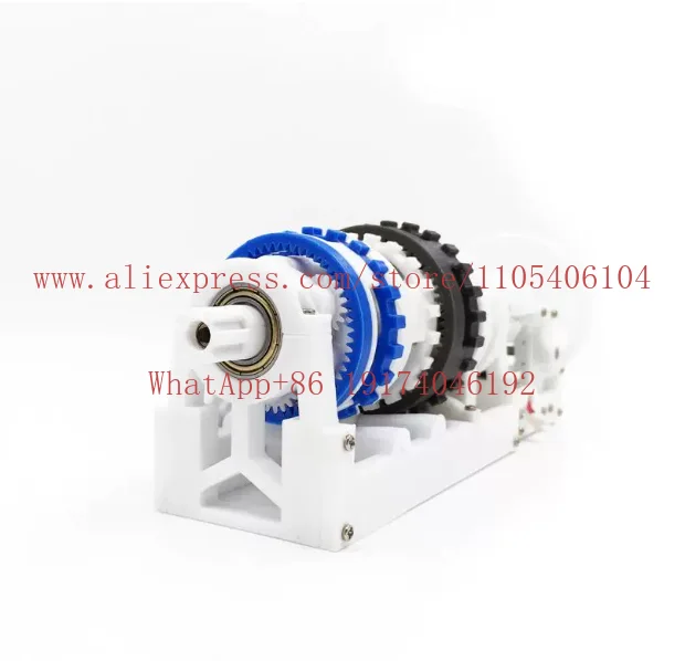 Car 6AT Transmission Planetary Gear Set Model, 6 Forward and Reverse Gears with Multi-disc Clutch, 3D Printed Model