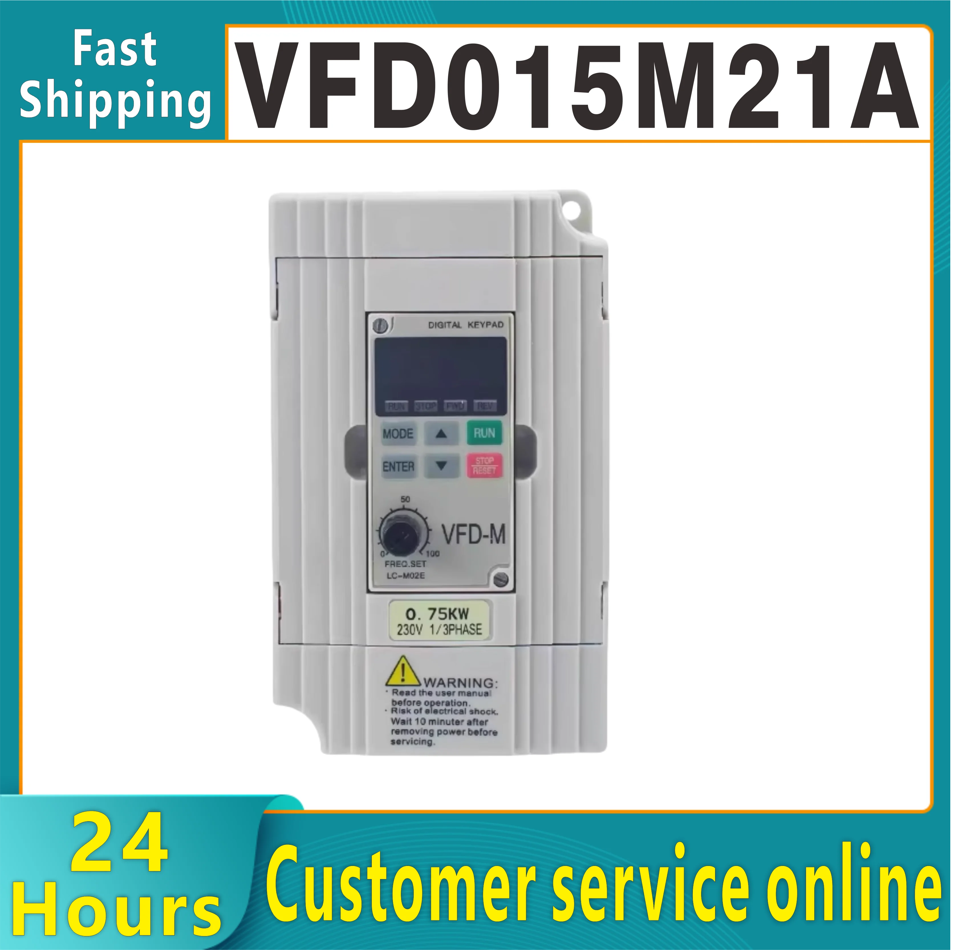 

Brand new original Delta inverter VFD015M21A single-phase 220V 1.5KW