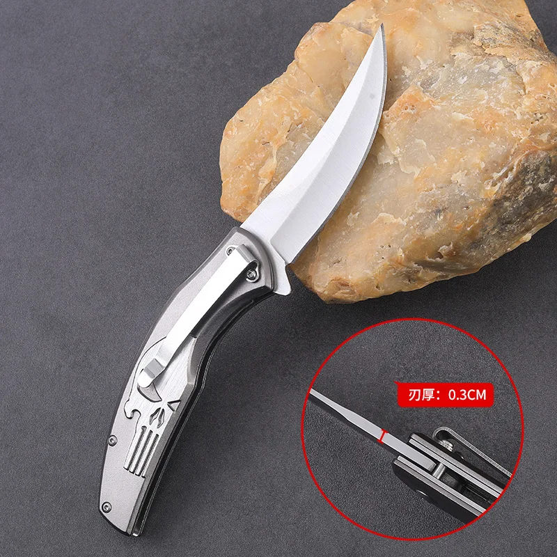 New High Quality Folding 440c  Blade knife Outdoor Camping Multifunctional Fruit Knives EDC Hunting Tool