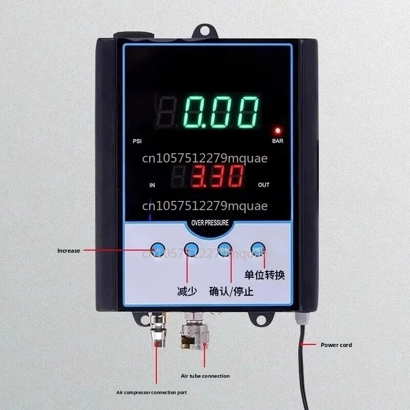 Car Tire Shop Auto Repair Shop Tire Nanny Automatic Tire Inflator Wall-mounted Digital Display Inflator Air Pump