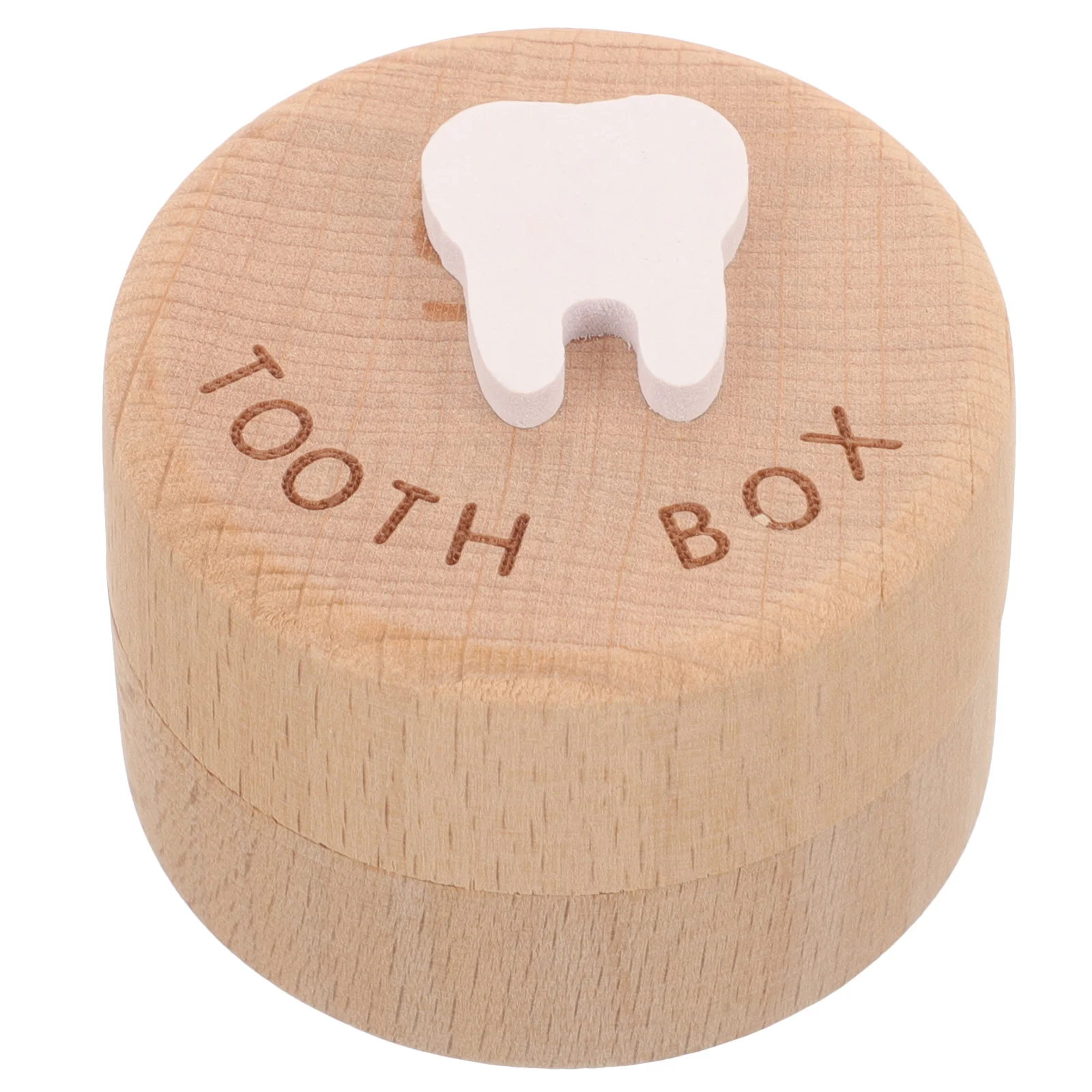 

Baby Tooth Box Wooden Kids First Tooth Case For Teeth Storage Small Trinket Box Fetal Hair Holder Infant Gift Keepsake