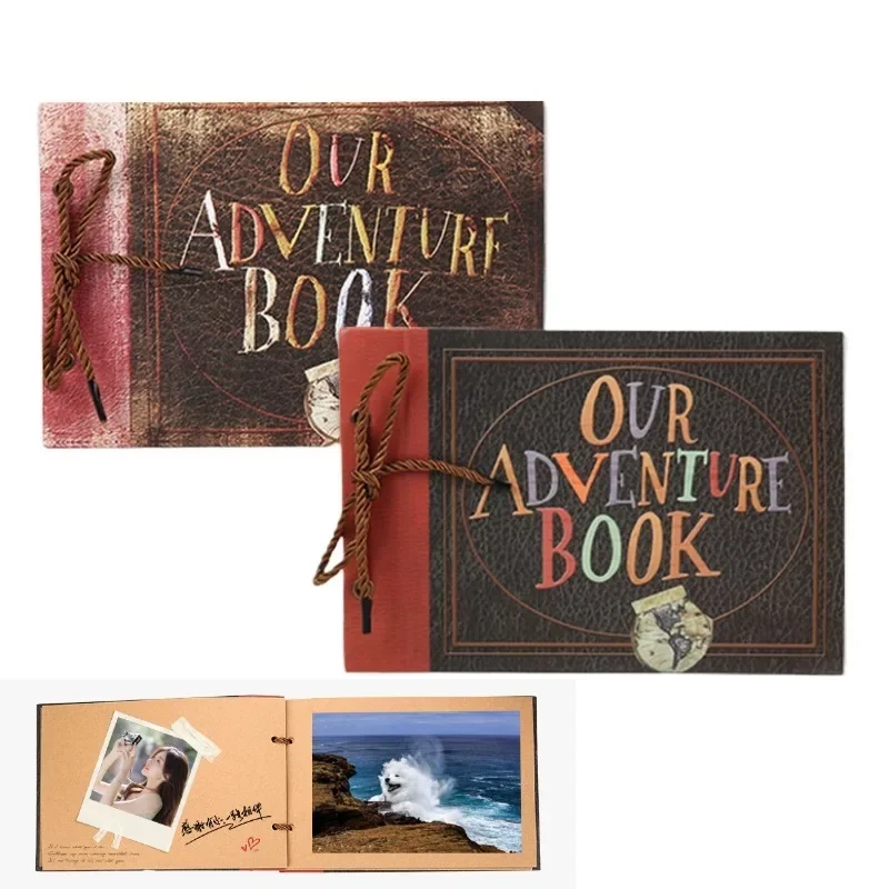 Bview Art OUR Adventure Album diy vintage scrapbook lanyard loose-leaf photobook albums