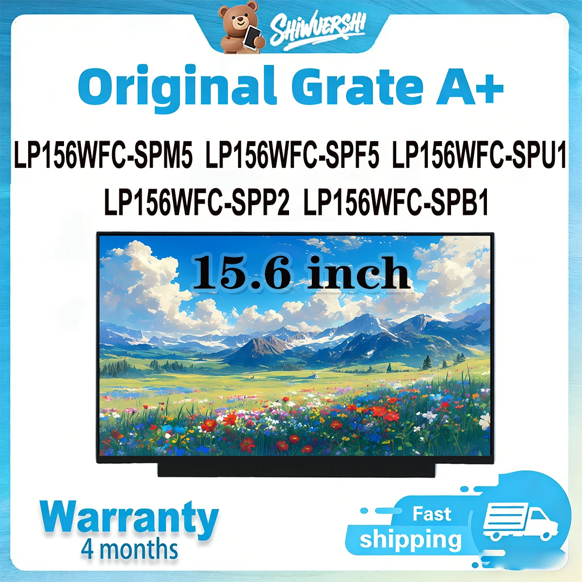 

Оригинальный новый тонкий ЖК-экран для ноутбука A + 15,6 дюйма LP156WFC SPM5 LP156WFC SPF5 LP156WFC SPU1 LP156WFC SPP2 LP156WFC SPB1