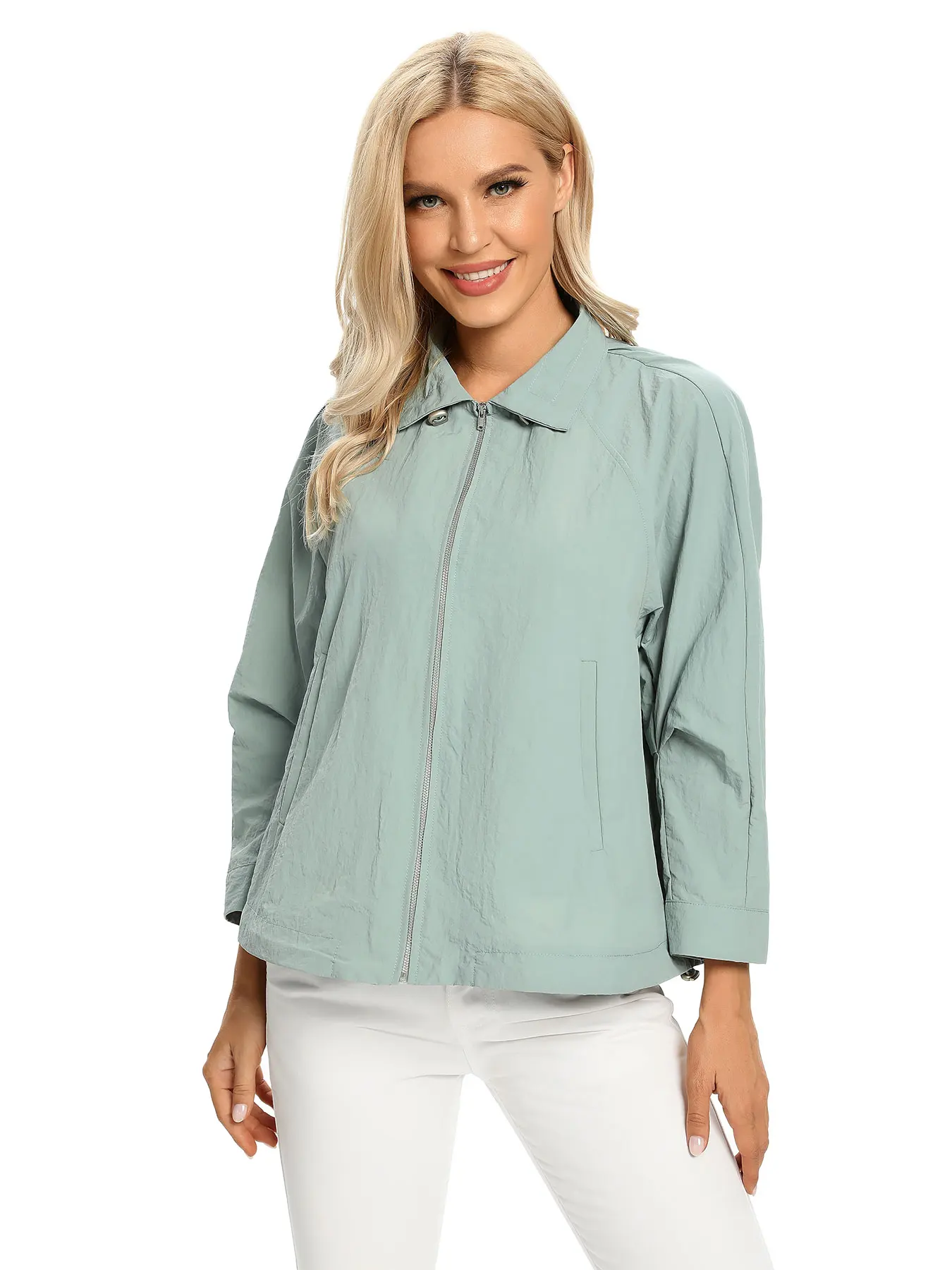 

Women Woven Spring And Autumn Fashionable Casual Windbreaker