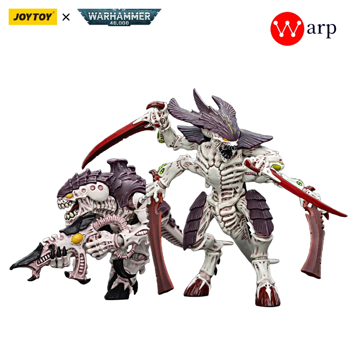 

[In-Stock] JOYTOY Warhammer 40k 1/18 Action Figure New Tyranids Hive Fleet Leviathan Tyranid Warrior with Boneswords Collection