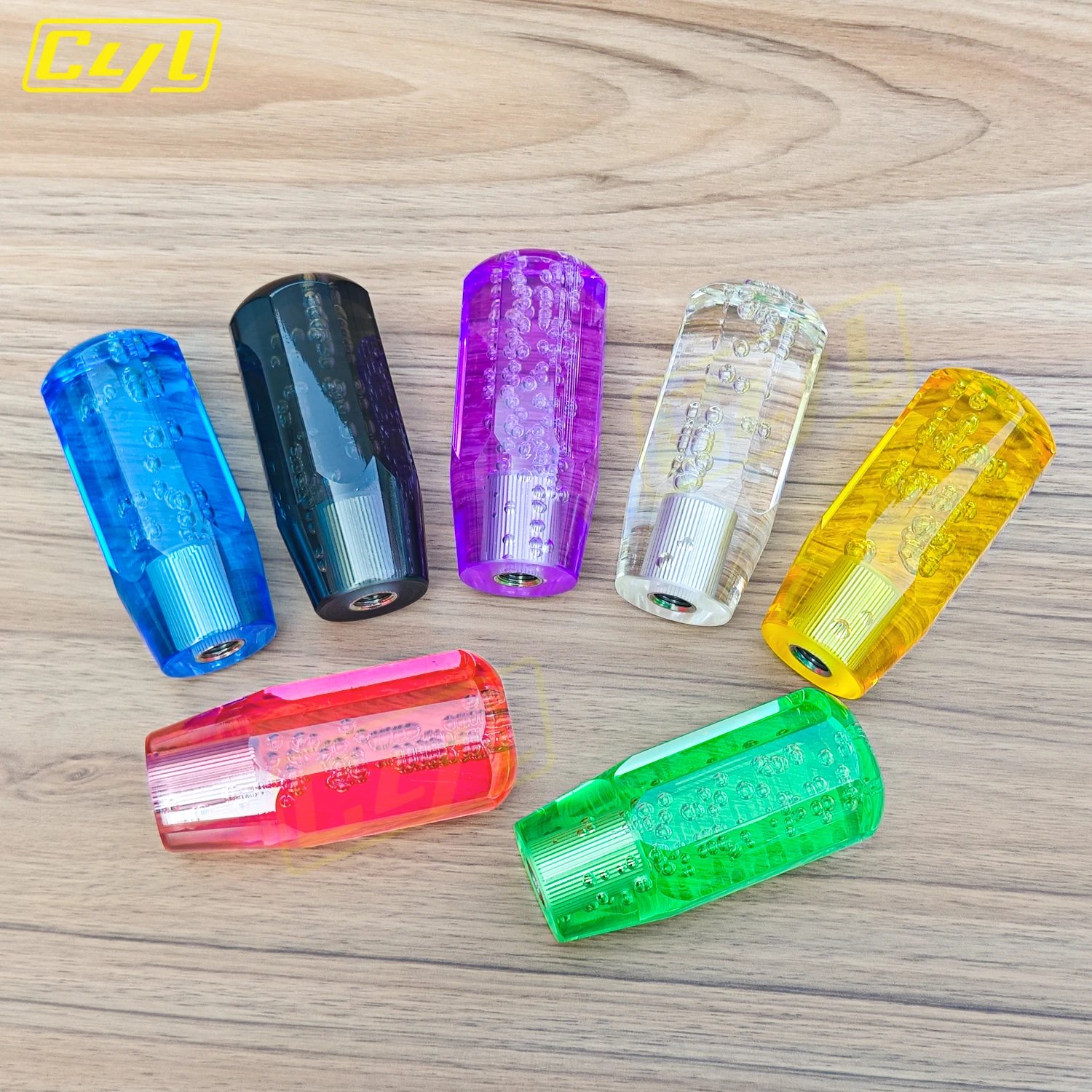 10CM JDM Universal Acrylic Crystal Bubble Gear Shift Knob Car Modified Gear Stick Shifter