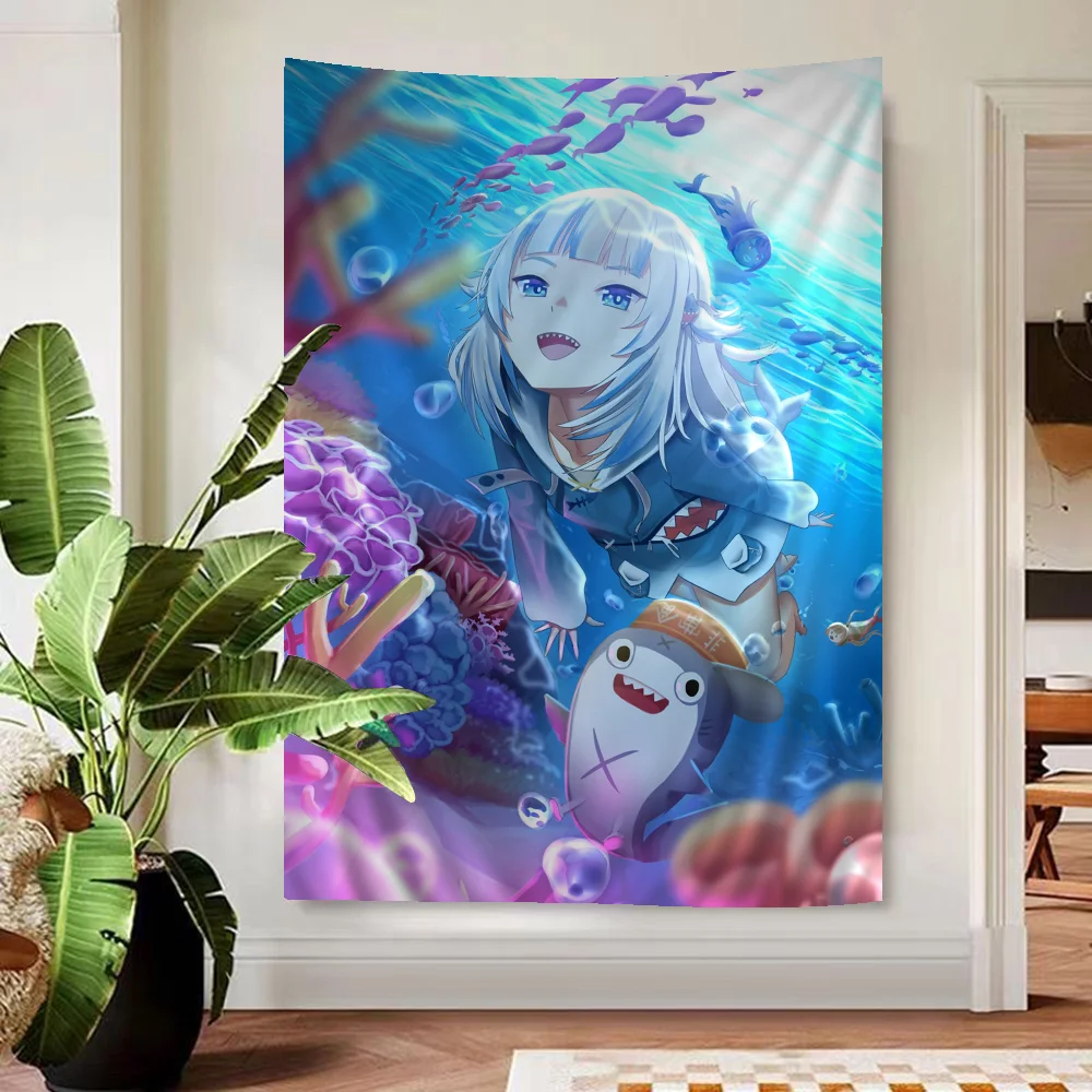 

Hololive Anime Chart Tapestry Art Science Fiction Room Home Decor Cheap Hippie Wall Hanging