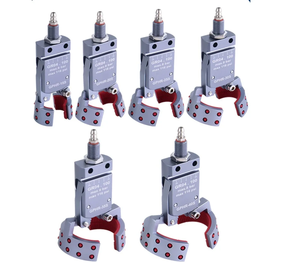 GHPR Series Mini CHK Series Robot Bottle Preform Fixture With Sensors Pneumatic Mini Gripper Circular Clamp Clip Nippers
