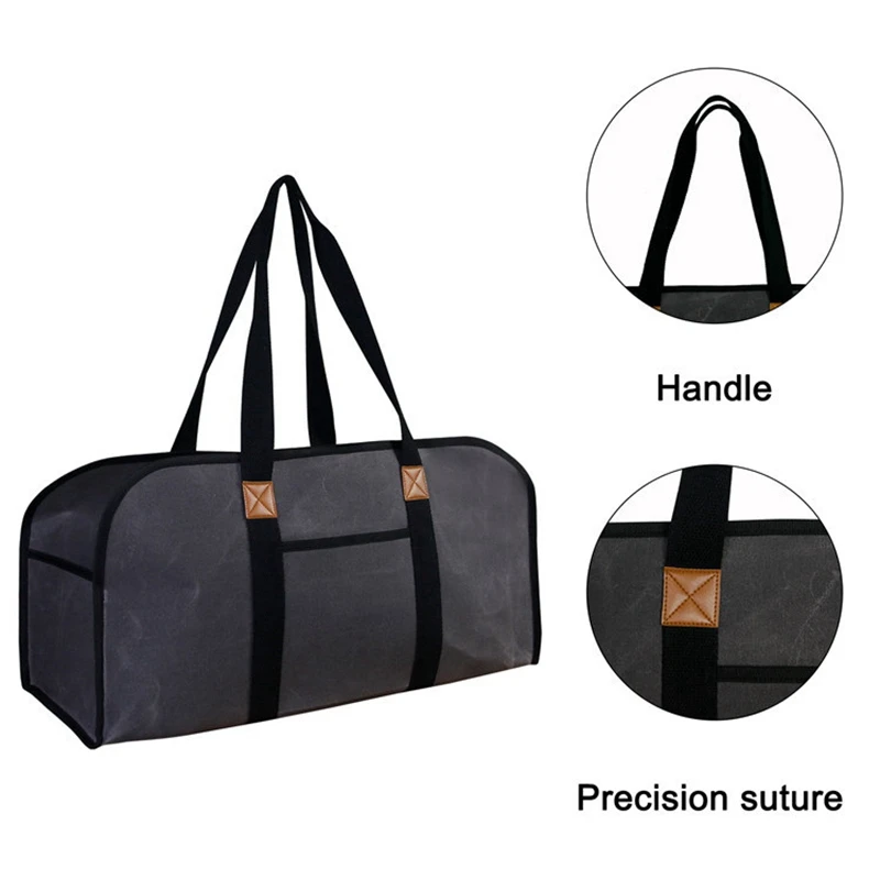 سجل تخزين حامل الناقل قماش الحطب حقيبة الخشب حمل في الهواء الطلق المحمولة المنظم سجل الناقل للحطب