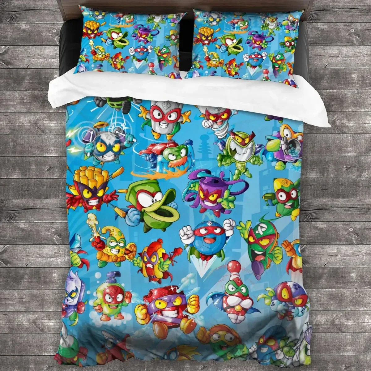 Super Zings Bedding Set Single Twin Full Queen King Size Bed Set Aldult Boys Bedroom Duvetcover Sets 3D Print Anime Game 200X200