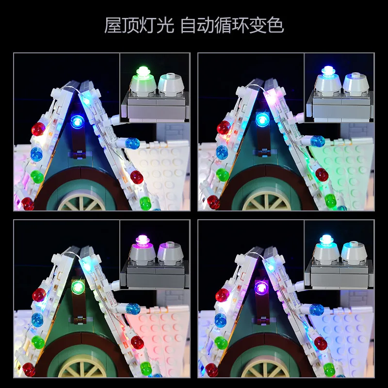 Set di illuminazione per il 10275 Elf Club House Christmas Winter Village non Include Building Block (solo Kit di luci a Led)