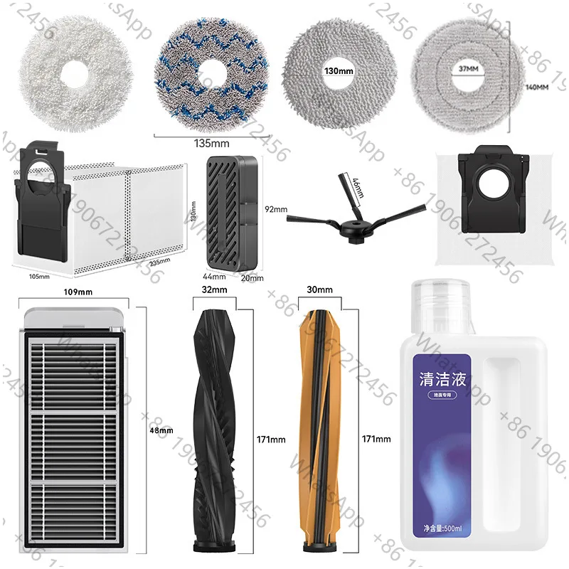 Compatible with X40 X40pro S40S S40 sweeping machine accessories, mop, dust bag, brush
