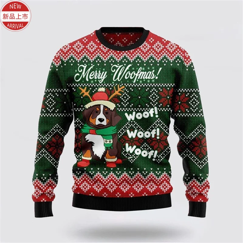 Christmas Boston Terrier Lovers 3D Printed Sweatshirts Merry Christmas Xmas Graphic Ugly Christmas Sweater Mens New In Sweaters