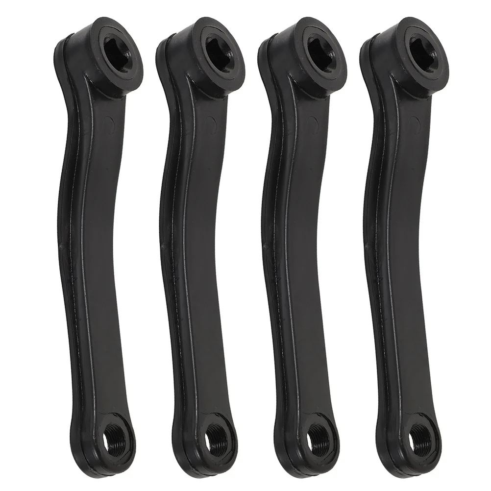 

4Pcs Bicycle Left Crank Arm Durable Black Universal Compatible Mountain Folding Bike Replacement Parts Crank Arm