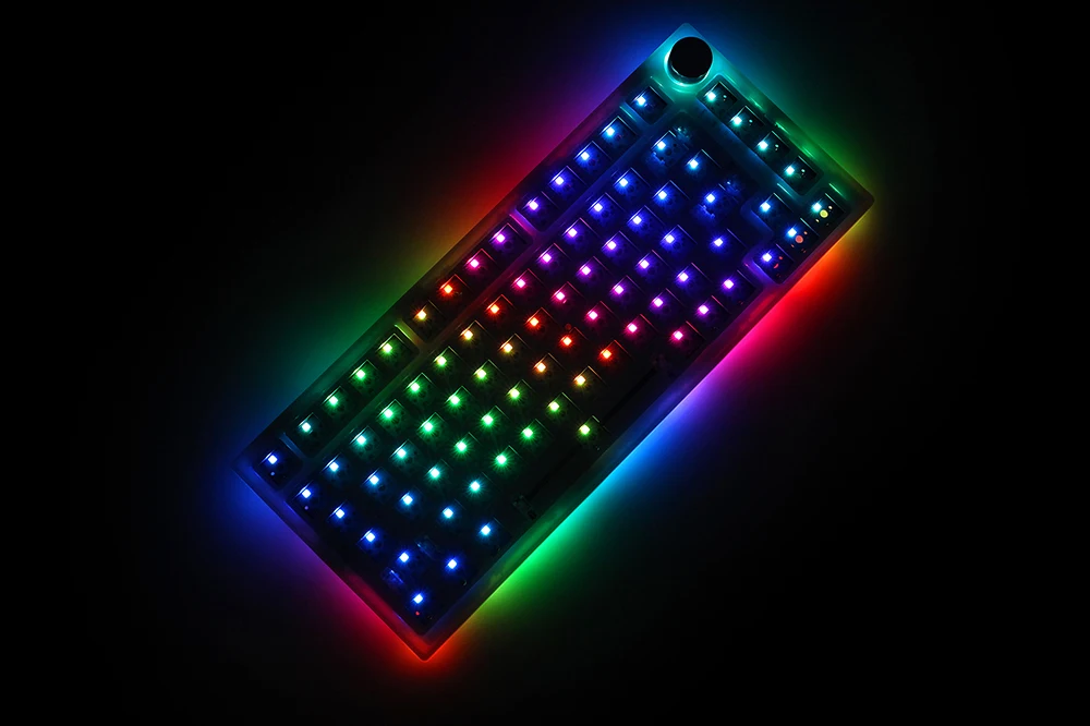 for Feker Ik75 V3 3 Mode Wireless 75% Gasket Mechanical Keyboard Kit with Hot Swap Swappable Lighting Effects RGB LED 2.4g BT