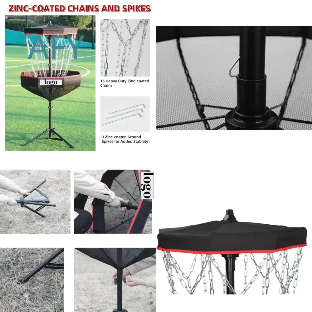 Foldable Disc Golf Basket for Portable Outdoor Sports Equipment Lightweight Easy Storage for Amazon Best Seller Factory
