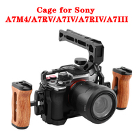 DSLR Sony A7M4 M3 R3R2 R5 A7IV/III/A1Camera  Cage rig With Arca Swiss Slot 1/4\