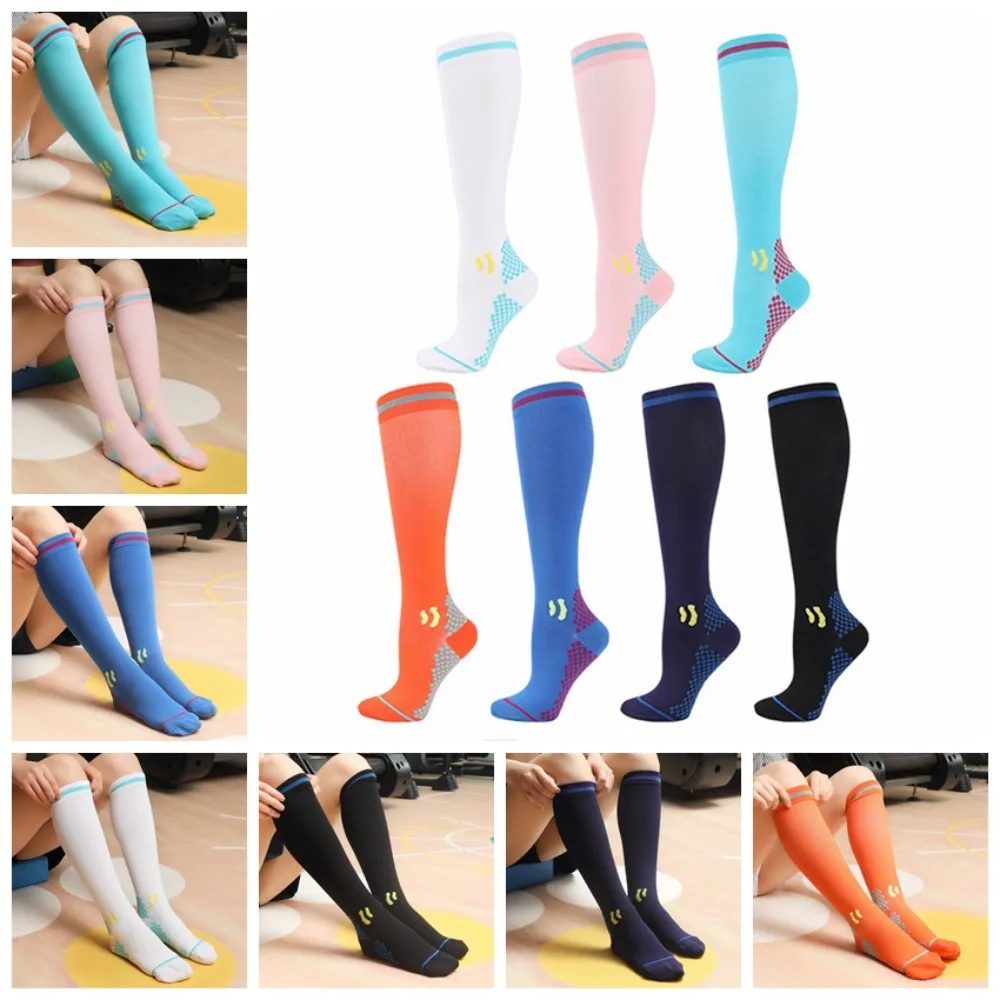 Calf Socks Jump Rope Calf Socks Multicolor Quick-drying High Elastic Breathable Calf Socks High Elastic Solid Color