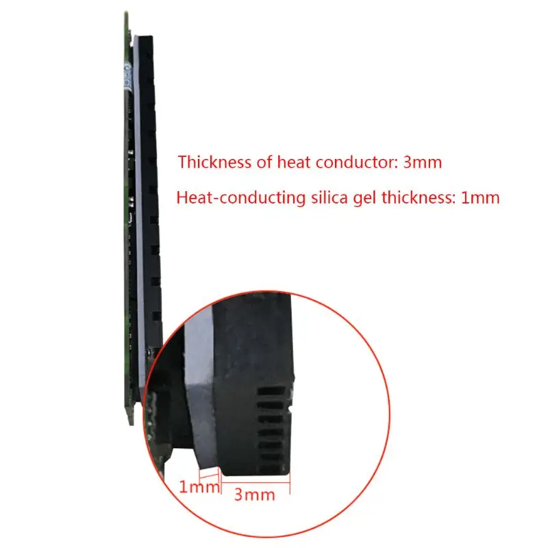 Disipador calor para duro estado sólido M.2, refrigerador del radiador aluminio ultrafino para NVME