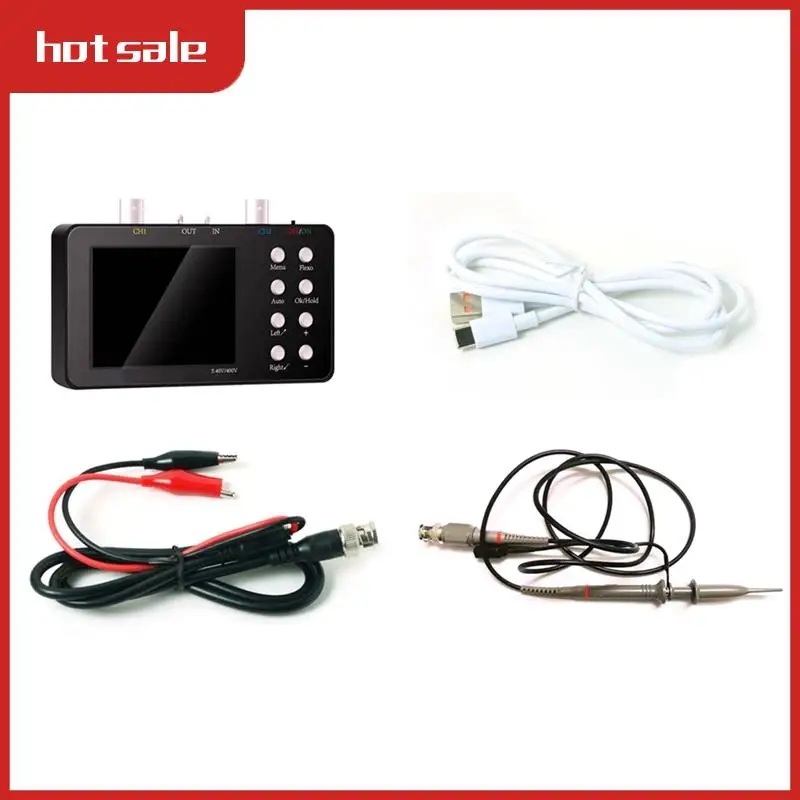 

SCO2 Dual Channel Digital Oscilloscope 50M Sampling Rate 10Mhz Analog Bandwidth One Key AUTO Anti Burning Easy To Use SET 2