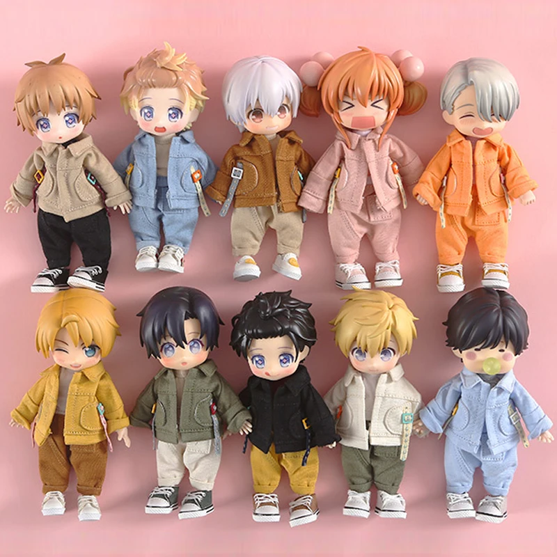 Ob11 Bjd Doll Clothes Casual Pants Doll Jacket Fashion Coat For Ob11, Molly, Obitsu11, Gsc, 1/12bjd Doll Clothing Accessories