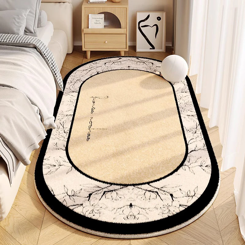 Minimalist Bedroom Plush Carpet Soft Fluffy Washable Floor Mat_voghion.com