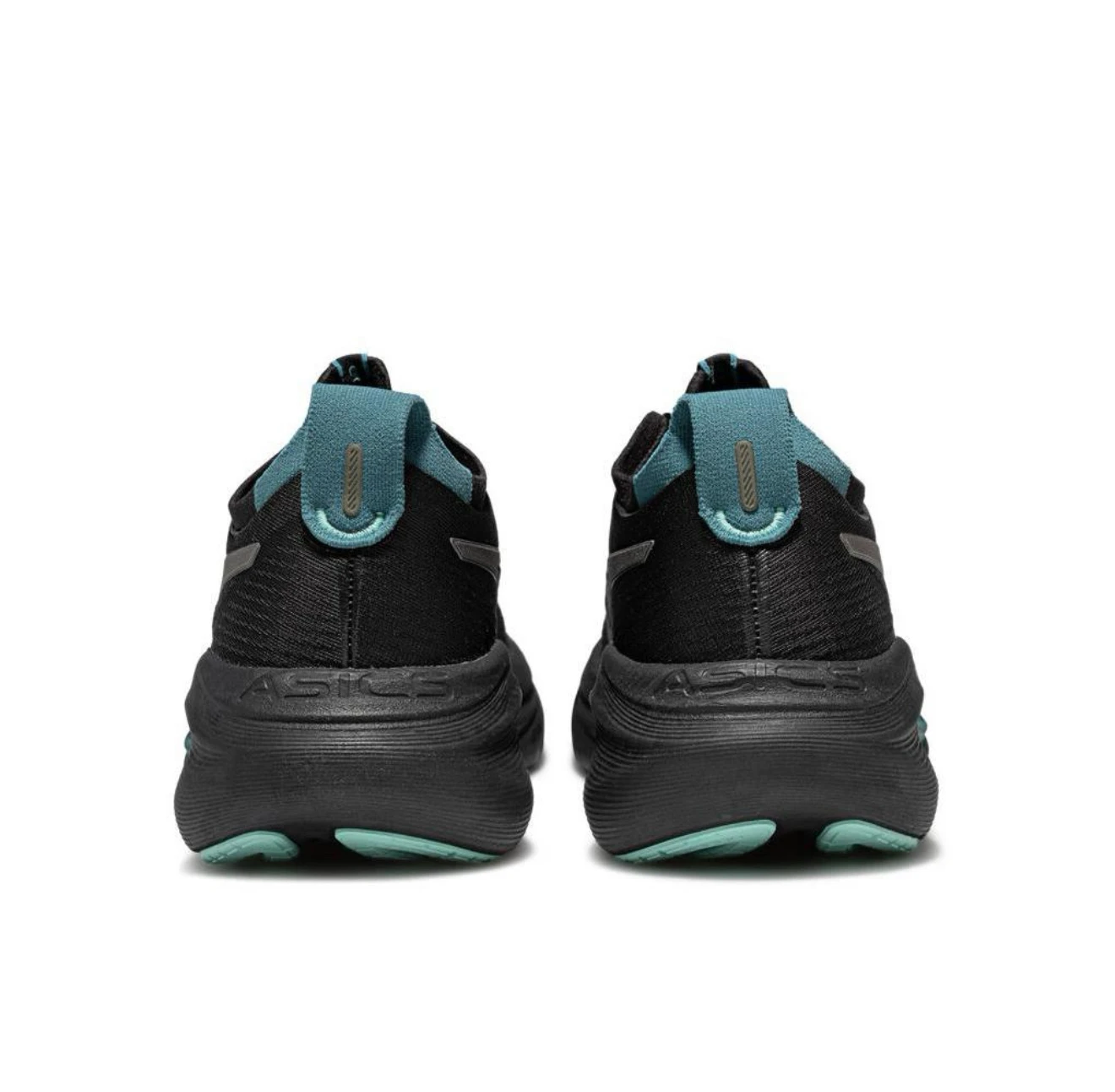 Asics Gel-Nimbus 27 نسيج مريح جلد صناعي قابل للتنفس منخفض القمة ماراثون احذية الجري للرجال أزرق أسود #5