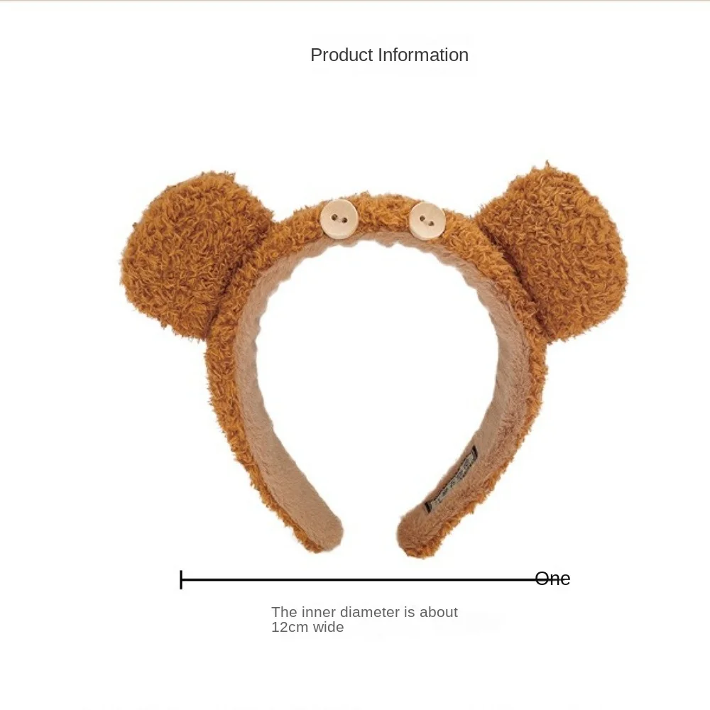 أغطية رأس كورية كبيرة الأذنين ، عصابة شعر أداة مكياج لطيفة ، طوق شعر عصري للحفلات ، جديد