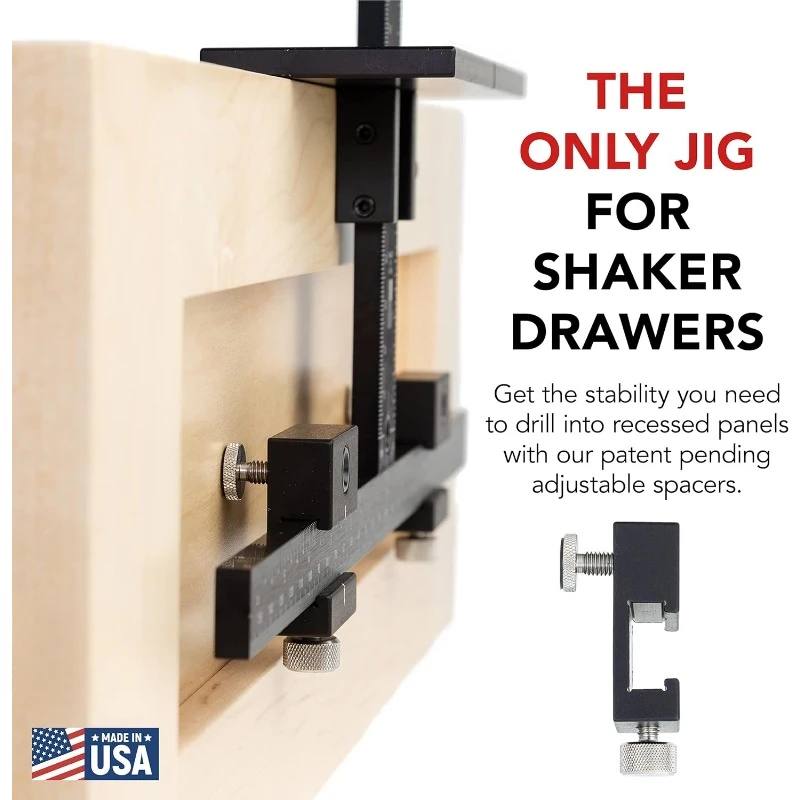 The Original Cabinet Hardware Jig - Made in USA - Most Accurate Tool for Knobs and Pulls - Hand Calibrated