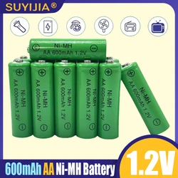 100% Original AA Recharchable Battery 1.2V NI-MH 600mAh AA Batteries for Clocks Mice Computers Toys MP3/MP4 Flashlight Camera RC