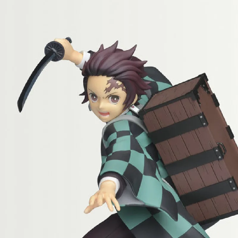 ฟิกเกอร์อนิเมะสังหารปีศาจขนาด20ซม. kimetsu NO yaiba kamado tanjiriu กระเป๋าเป้สะพายหลัง PVC รูปปั้นของเล่นของขวัญ