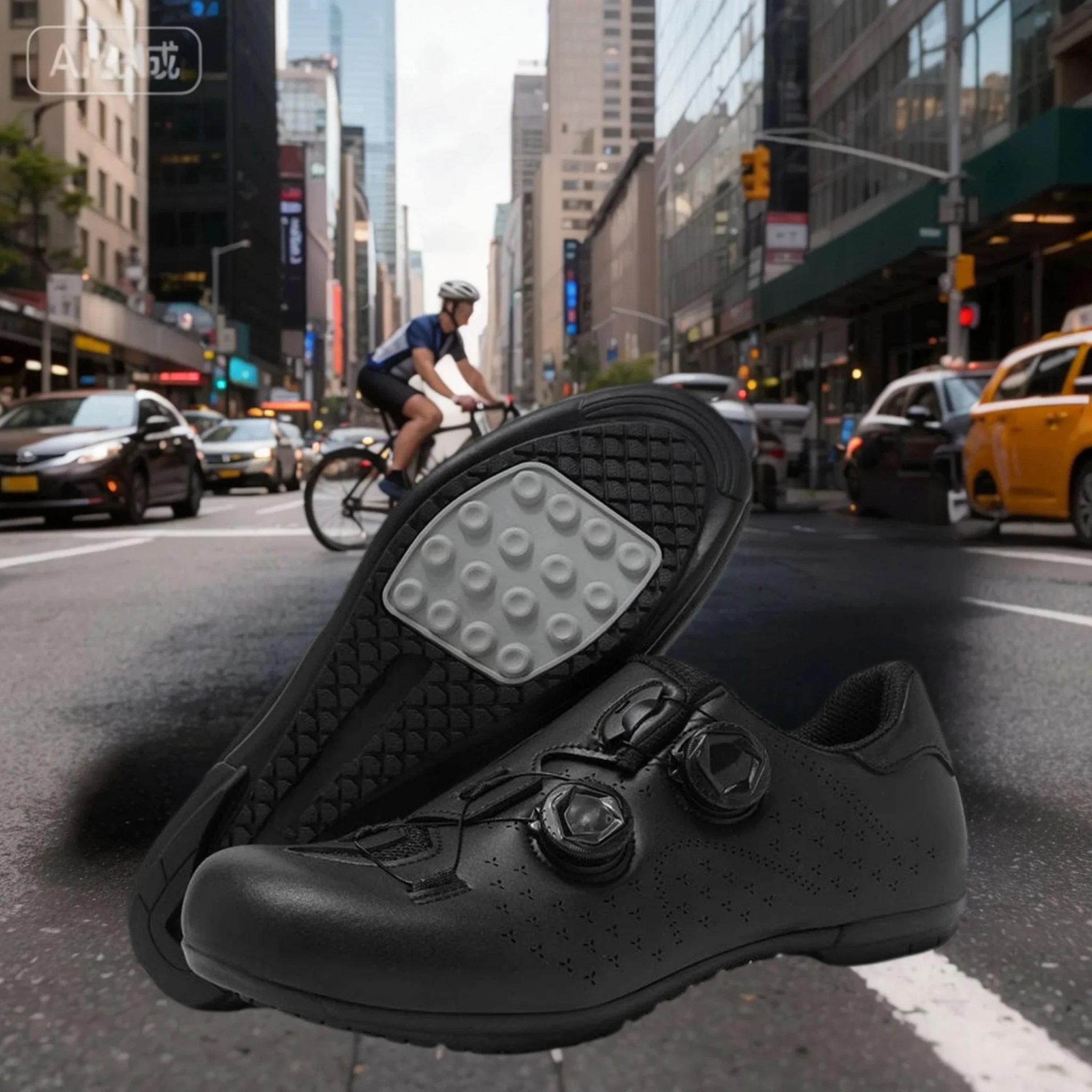 

New Cycling Shoes Men Sports Dirt Road Bike Shoes Flat Speed Cycling Sneakers Flats Mountain Bicycle Footwear Cleats Shoes