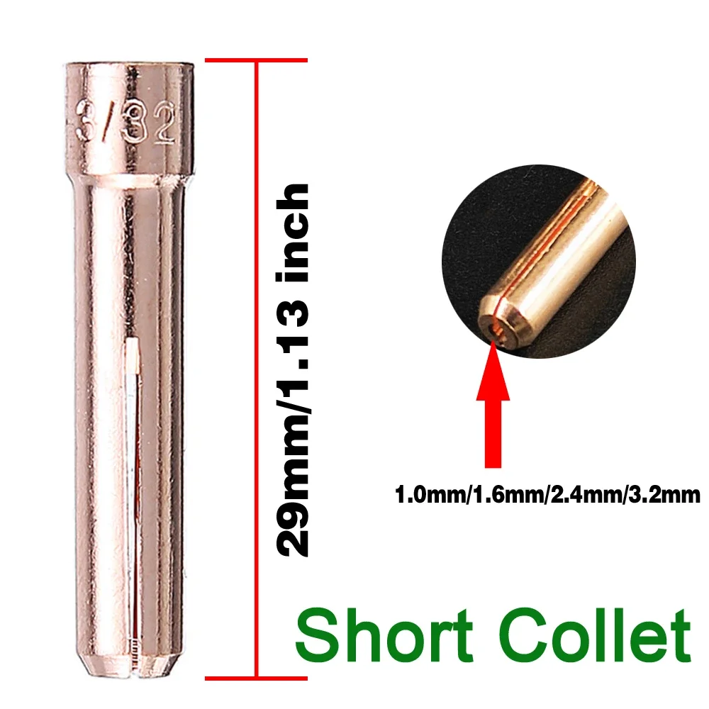 Imagem -04 - Kit Tocha de Soldagem Argon Arc Tool Copo de Vidro Resistente ao Calor Fácil Uso Acessórios Práticos Gás Lens 10 wp Tig 17 18 26 49 Pcs