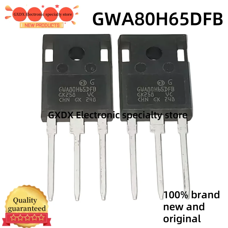 10PCS 100% NEW Original GWA80H65DFB GW80H65DFB GWA80H65 80A 650V TO-247 IGBT power transistor