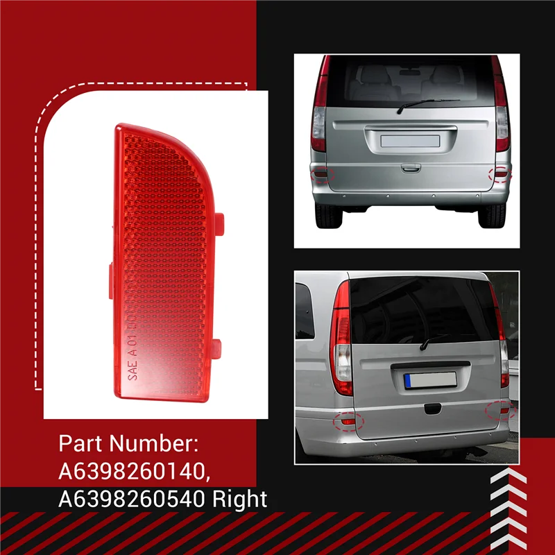 A09E-المصد الخلفي عاكس الضوء لمرسيدس بنز فيتو فيانو W639