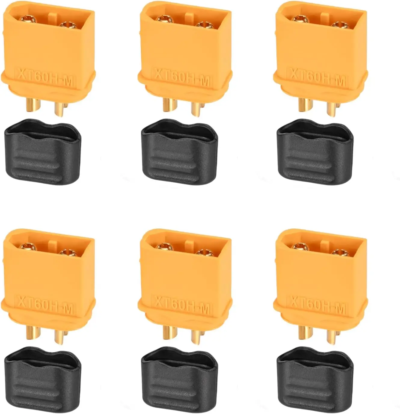 XT60 Male Female Bullet Adapters XT60 Connector Power Plugs with Sheath for RC Lipo Battery Car Boat XT-60-M XT-60-F Connectors - view 2