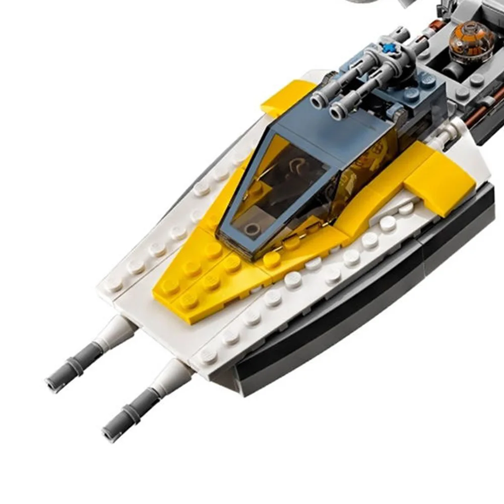 Interstellar Series Y-Wing Fighter Building Blocks Set, Compatible with Lego 75172 Fighter Models, Brick Toys Kids Birthday Gift