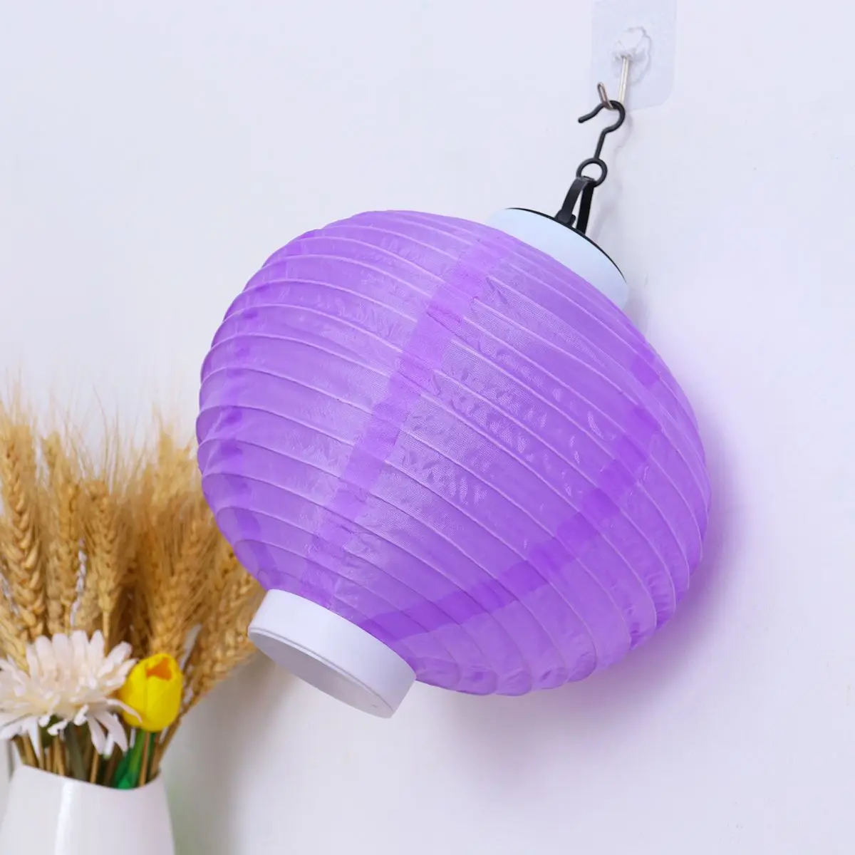 2PCS Solar Lantern Led Solar Lantern LED Lights for Outdoor Automatic Sensor Hanging Garden Party Lighting Nylon