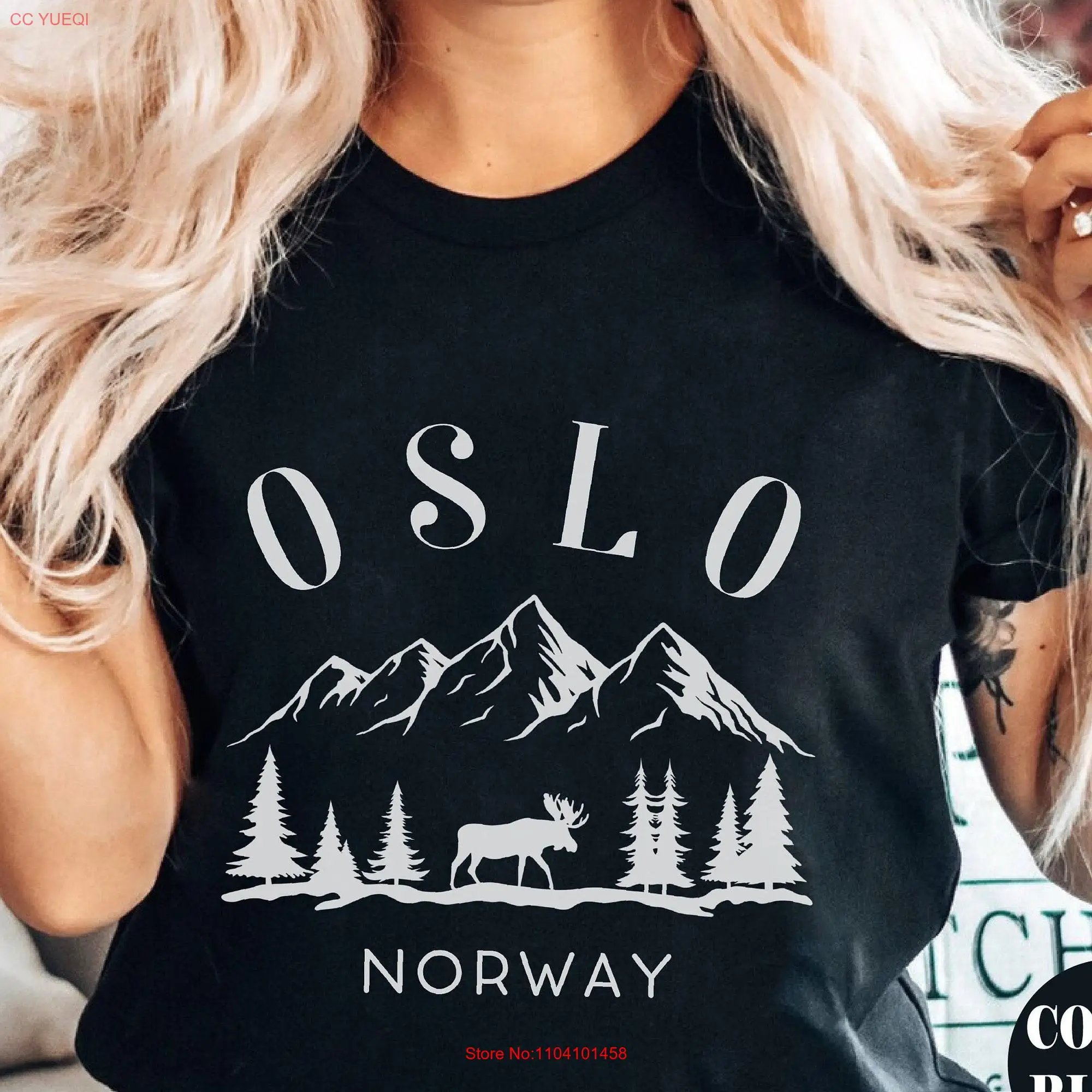 Oslo shirt tee sweaT T crewneck pullover Norway gifts souvenir Norwegian apparel clothing men women long or short sleeves